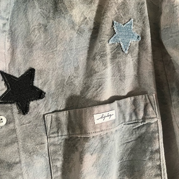 Hand dyed and patched with denim- one of a kind - Picture 3 of 5